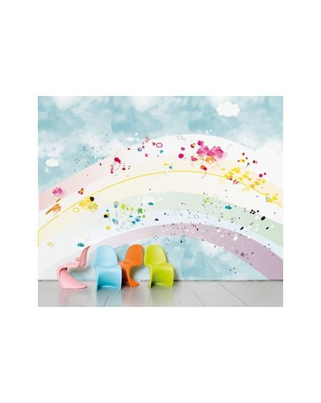 DOMESTIC - PANORAMIC WALLPAPER - Rainbow