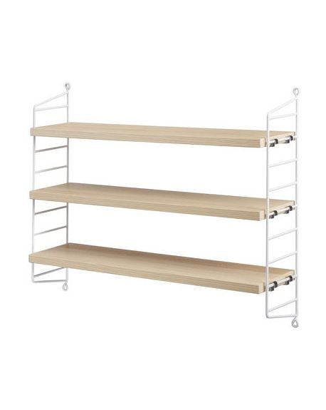 String Furniture - BOOKSHELF - White / Ash