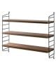 String Furniture - BOOKSHELF - Walnut, Black