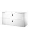 String Furniture - Caisson tiroirs de Rangements - 78 x 30 cm - 2 tiroirs