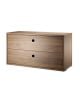 String Furniture - Caisson tiroirs de Rangements - 78 x 30 cm - 2 tiroirs
