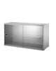 String Furniture - VITRINE 2 PORTES EN VERRE 78 x 30 x H42 cm