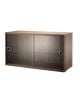 String Furniture - VITRINE 2 PORTES EN VERRE 78 x 30 x H42 cm