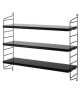 String Furniture - Etagères String pocket - Noir