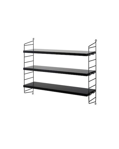 String Furniture - Etagères String pocket - Noir