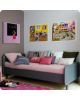 LAURETTE - LIT ROND 90 x 200 cm / Optional trundle bed or drawer