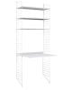 String Furniture - COMPOSITION 1 - Avec bureau Blanc