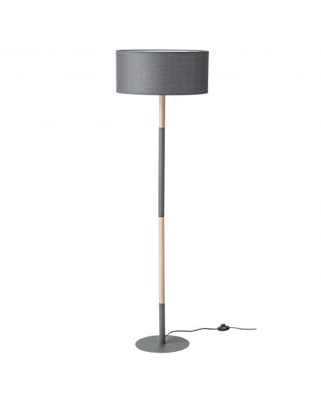BLOOMINGVILLE - Design floor lamp - Grey and wood
