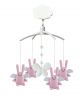 TROUSSELIER - MUSICAL MOBILE FOR COT OR PLAYPEN - Pink Angels rabbits 