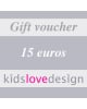 CHEQUE CADEAU ELECTRONIQUE - 15 euros