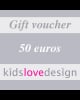 ELECTRONIC GIFT VOUCHER - 50 euros