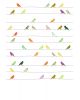 INKE - XL WALL PAPER 200 x 300 cm/Birds on wire