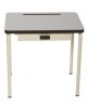 LES GAMBETTES REGINE - Design school desk for kids 2-7 y.o. - Pearl grey