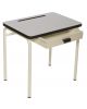 LES GAMBETTES REGINE - Design school desk for kids 2-7 y.o. - Pearl grey