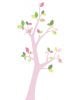 INKE-ARBRE3 AVRIL Feuilles rose/vert/tronc au choix