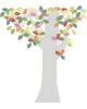 INKE - TREE 1 MAY - Tree in vintage wallpaper/Multicolour leaves