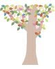INKE - TREE 1 MAY - Tree in vintage wallpaper/Multicolour leaves