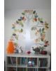 INKE - TREE 1 MAY - Tree in vintage wallpaper/Multicolour leaves