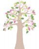 INKE-ARBRE2 AVRIL-Décoration murale Feuilles roses