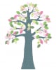 INKE-ARBRE2 AVRIL-Décoration murale Feuilles roses