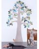 INKE-ARBRE2 JUIN-Décoration murale/Feuilles Bleues