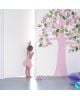 INKE - TREE 2 APRIL-Tree in vintage wallpaper/Pink leaves