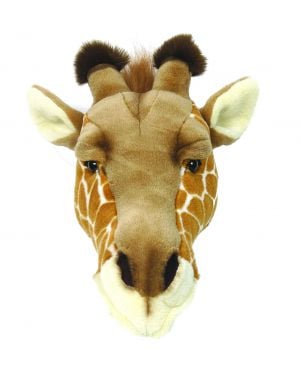 WILD & SOFT - Trophée en peluche - Tête de girafe