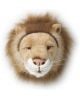 WILD & SOFT - Trophée en peluche - Tête de lion - César