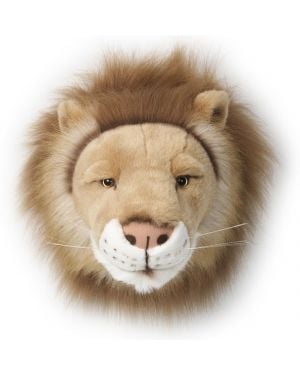 WILD & SOFT - Trophée en peluche - Tête de lion - César