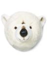 WILD & SOFT - Trophée en peluche - Tête d'ours polaire - Basile