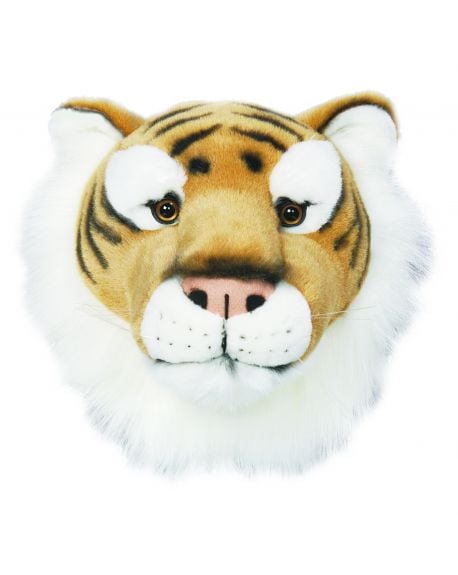 WILD & SOFT - Trophée en peluche - Tête de tigre - Félix