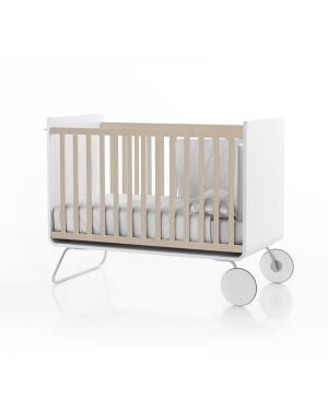 BE - BE COT - Lit bébé évolutif design devenant bureau - Barreaux coulissants