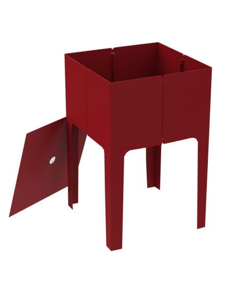MATIERE GRISE - CAPE LOW Design bedside table in metal