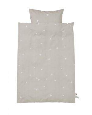 FERM LIVING - TEEPEE GREY - Duvet cover and pillow case
