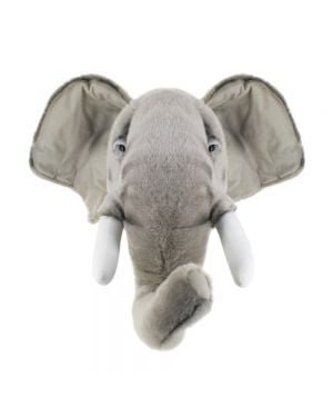 WILD & SOFT - Trophée en peluche - Tête d'éléphant George