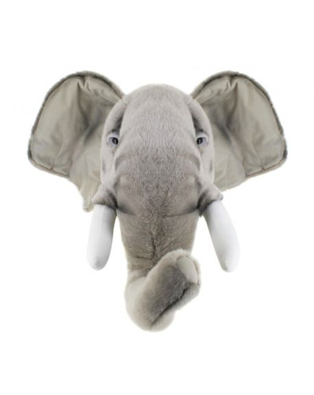 WILD & SOFT - Trophy in plush - Elephant's head