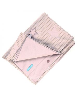 JACK N'A QU'UN OEIL - PEGASE - Duvet cover 140 x 200 cm + Pillow case 65 x 65 cm - Powder pink