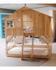 MATHY BY BOLS - Tree House Bunk Bed - Lime Wood - varnish optionnal