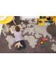 LORENA CANALS-TAPIS COTON MONDE MARRON / 140 x 200 cm