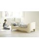 LEANDER - DESIGN CONVERTIBLE COT from 0 to 8 years old - White wash